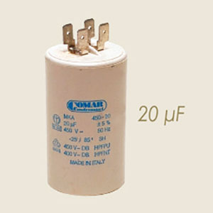 921 - CONDENSATOR PENTRU POMPA 20 MICROFARAD