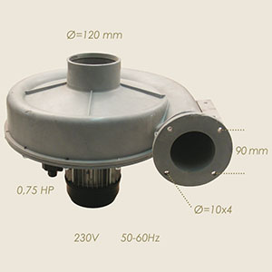 939-AF - MOTOR ASPIRANT COMPLETO PRESSA HP 0,75 230/1/60