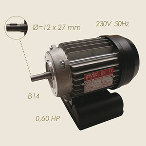 939-BA - MOTOR ASPIRANT 63-2 B14 0,45 KW 230/1/50