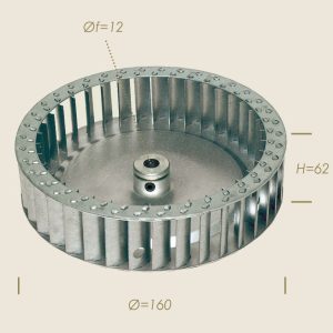 939-GL - TURBINA MOTOR Ø 160 L=62 FORO Ø 12