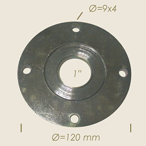 962-C - FLANSA PENTRU REGULATOR DE NIVEL 4 FORI Ø 120