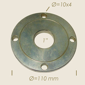963-E - FLANSA PENTRU REGULATOR DE NIVEL 4 FORI Ø 110