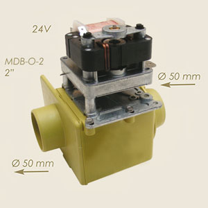 992-FF-24 - VALVA EVACUARE  APA 2" NORMALMENTE APERTA 24 V SENZA TROPPO PIENO MDB-0-2