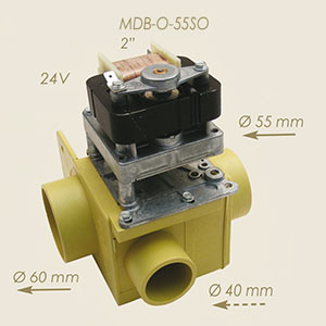 992-GB-24 - VALVA EVACUARE APA 55MM NORMALMENTE APERTA 24 V MDB-O-55SO
