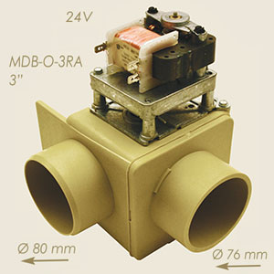 992-GD-24 - VALVA EVACUARE APA 3" NORMALMENTE APERTA 24 V A SQUADRA MDB-O-3RA