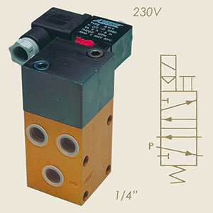EMFAC-2 - ELECTROVALVA PNEUMATICA 1/4" EMFAC 2 220V